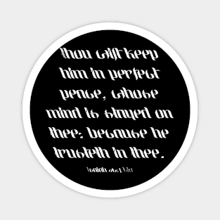 Isaiah 26:3 Bible Verse KJV Text Magnet